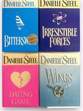 Danielle Steel Hardcover Book Lot 4 Romance Novels Wings